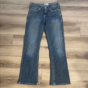 Ariat Real Denim Girl’s 16 Bootcut Blue Jeans Western Cowgirl